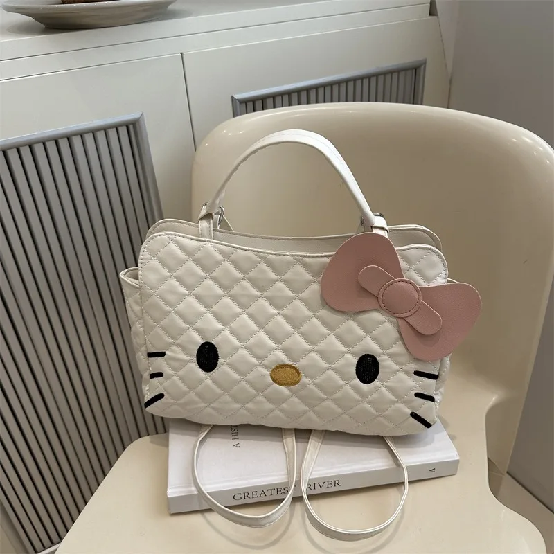 Luxury Bags Cute - 人気のキャラクター、キュートなハローキティのフィギュアをあしらった、高級感のあるショルダーバッグ。多用途で大容量、ファッション性の高いクロスボディバッグ。