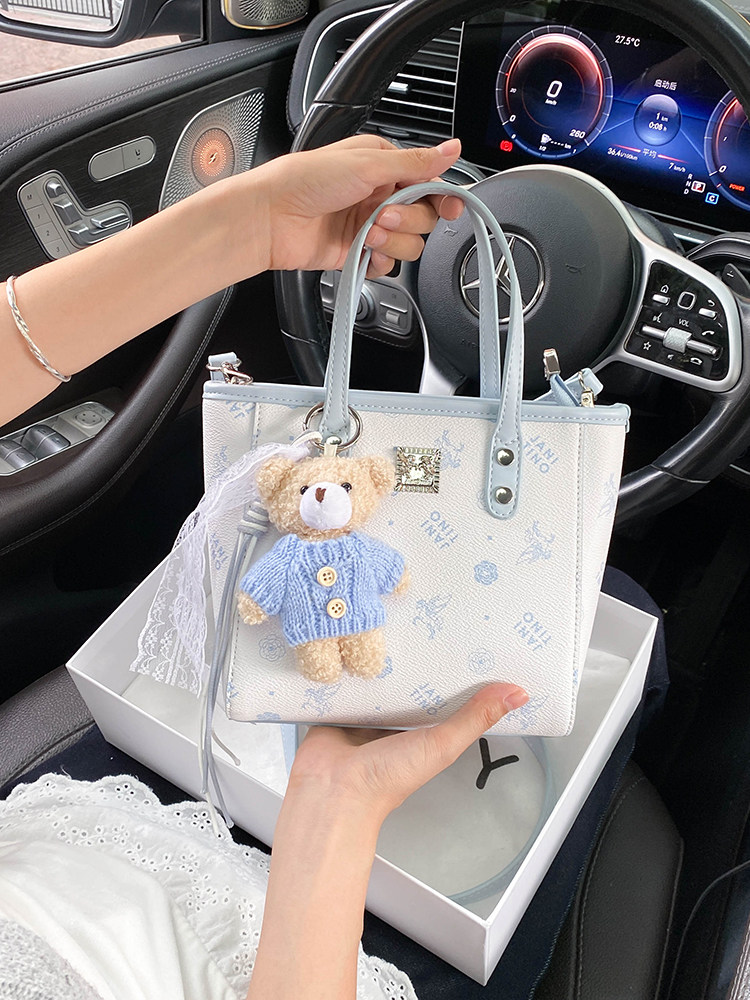 豪華で多用途な野菜バスケットバッグ、美しい花柄と可愛い人形ペ - Luxury Bags Cute のレビューと価格